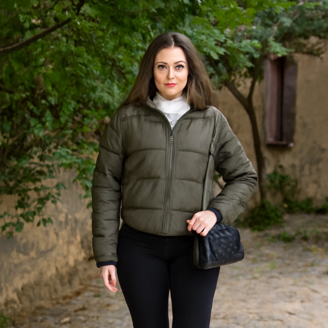 Fashion Winter Jacket Long sleeve hooded Warm cotton