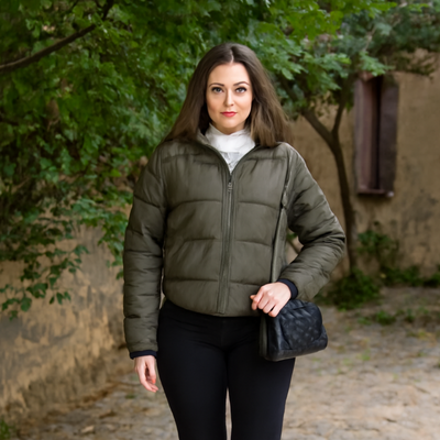 Fashion Winter Jacket Long sleeve hooded Warm cotton