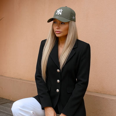 Winter Jacket Black fleece-lined suit Warm