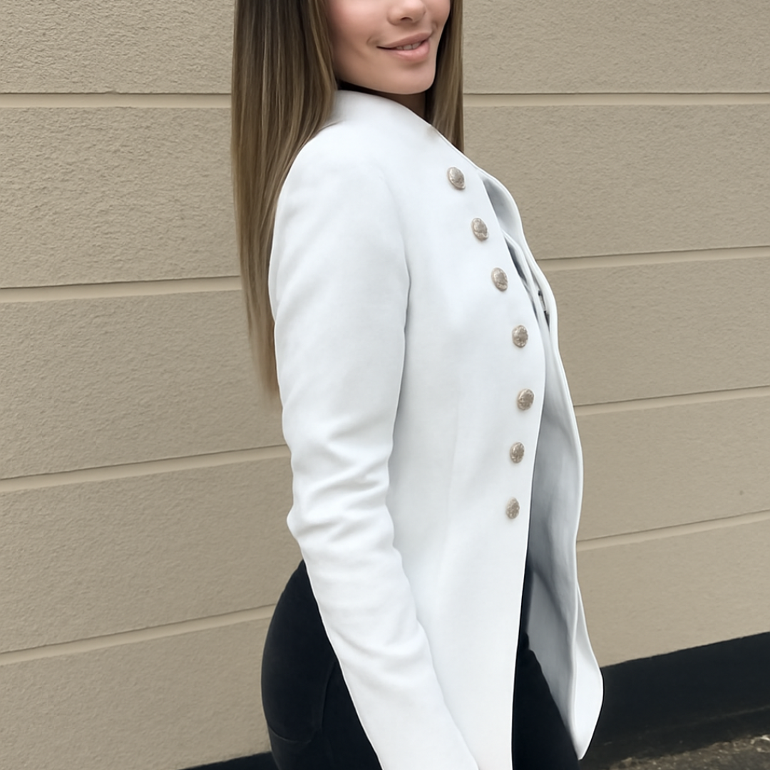 Fashion Winter Jacket Stand Collar double breasted cardigan