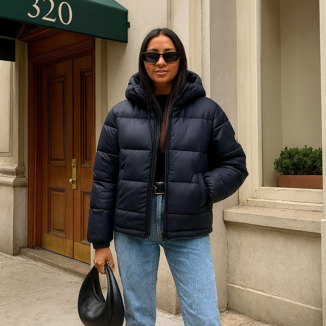 Winter Jacket black Gold Down Couple Style