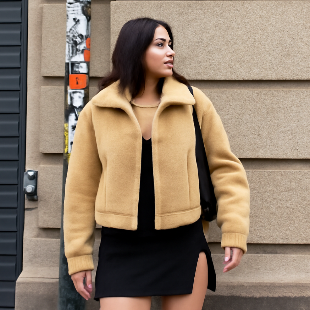 Fashion Winter Jacket Sexy Blouse Casual Long-sleeved