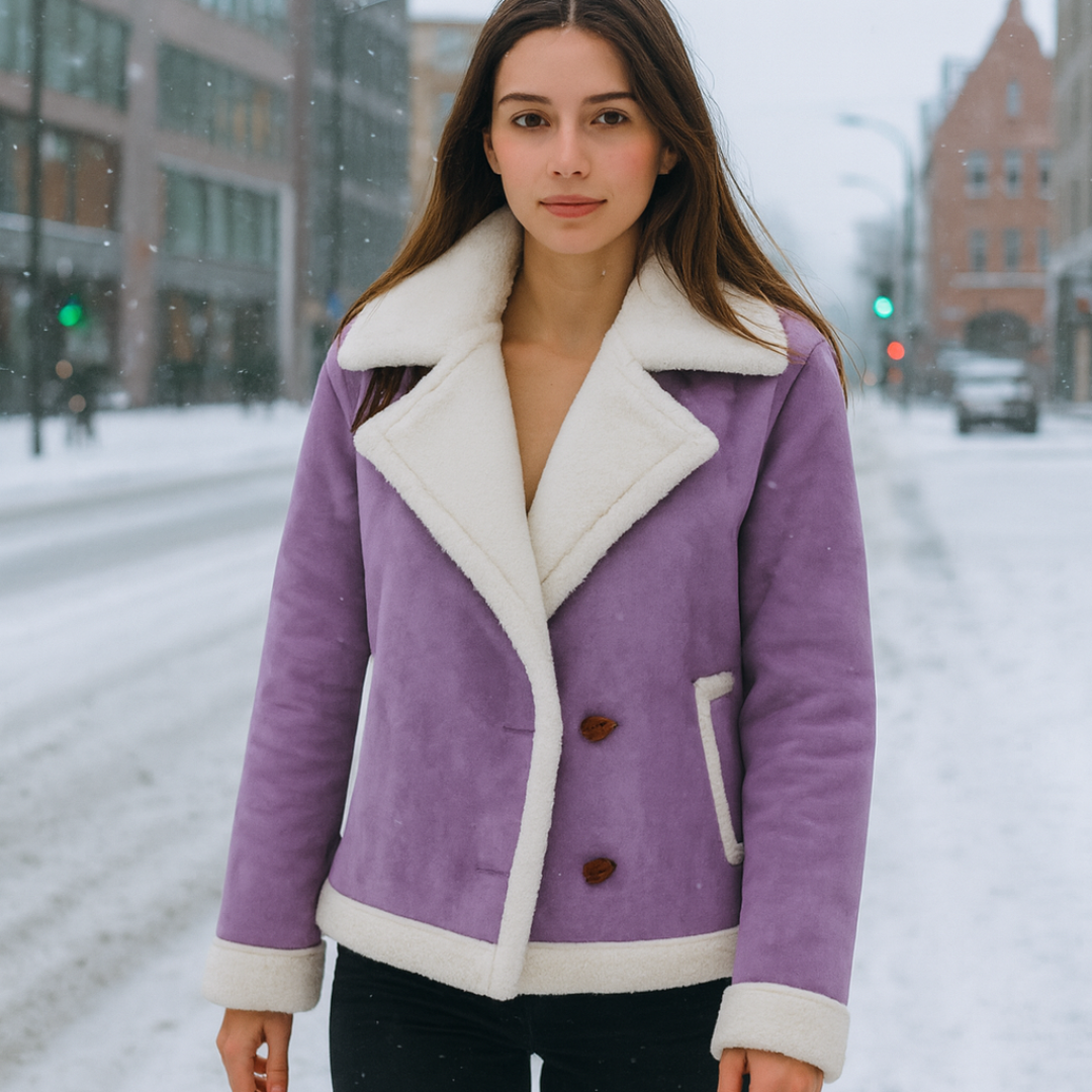 Fashion Winter Jacket Polo Collar casual