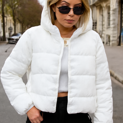 Fashion Winter Jacket Long sleeve hooded Warm cotton