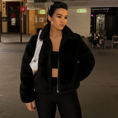 Fashion Winter Jacket Sexy Blouse Casual Long-sleeved