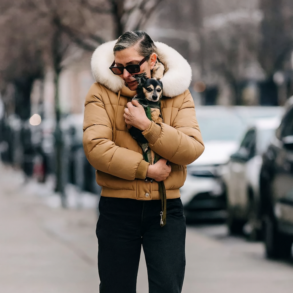 Winter jacket for women hooded chic mint green puffer