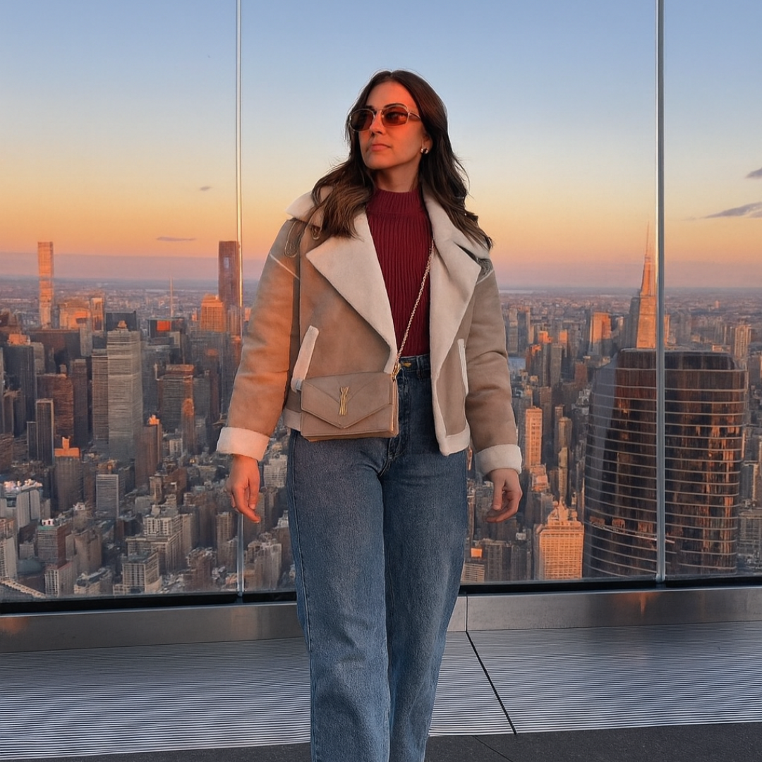 Fashion Winter Jacket Polo Collar casual