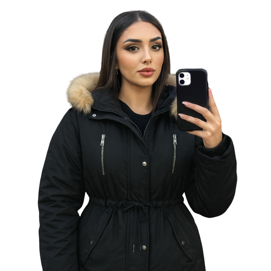 Winter Jacket with Hood thick lamb velvet loose cotton