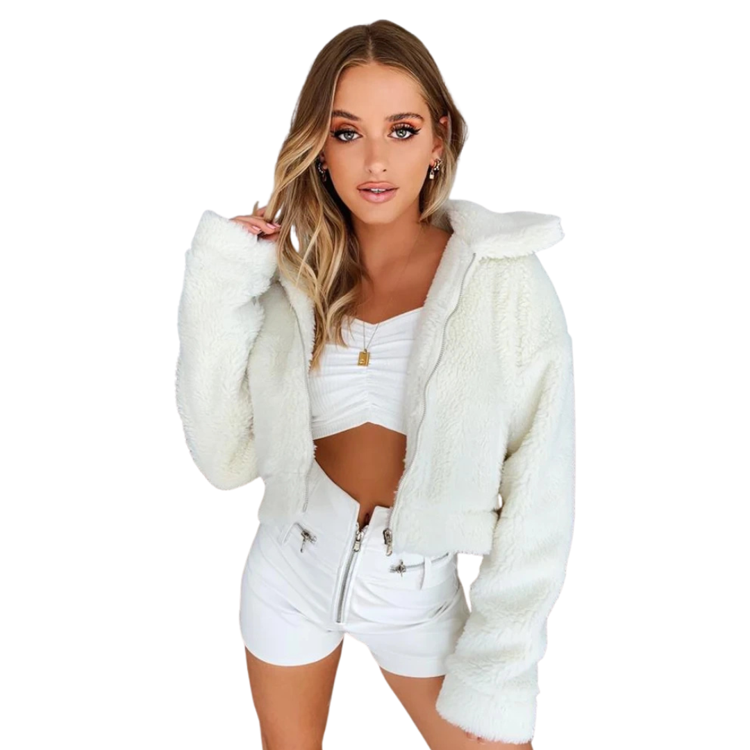 Wool WInter Jacket Lamb For Women