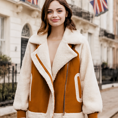 Winter Jacket for Work Short Lamb Velvet