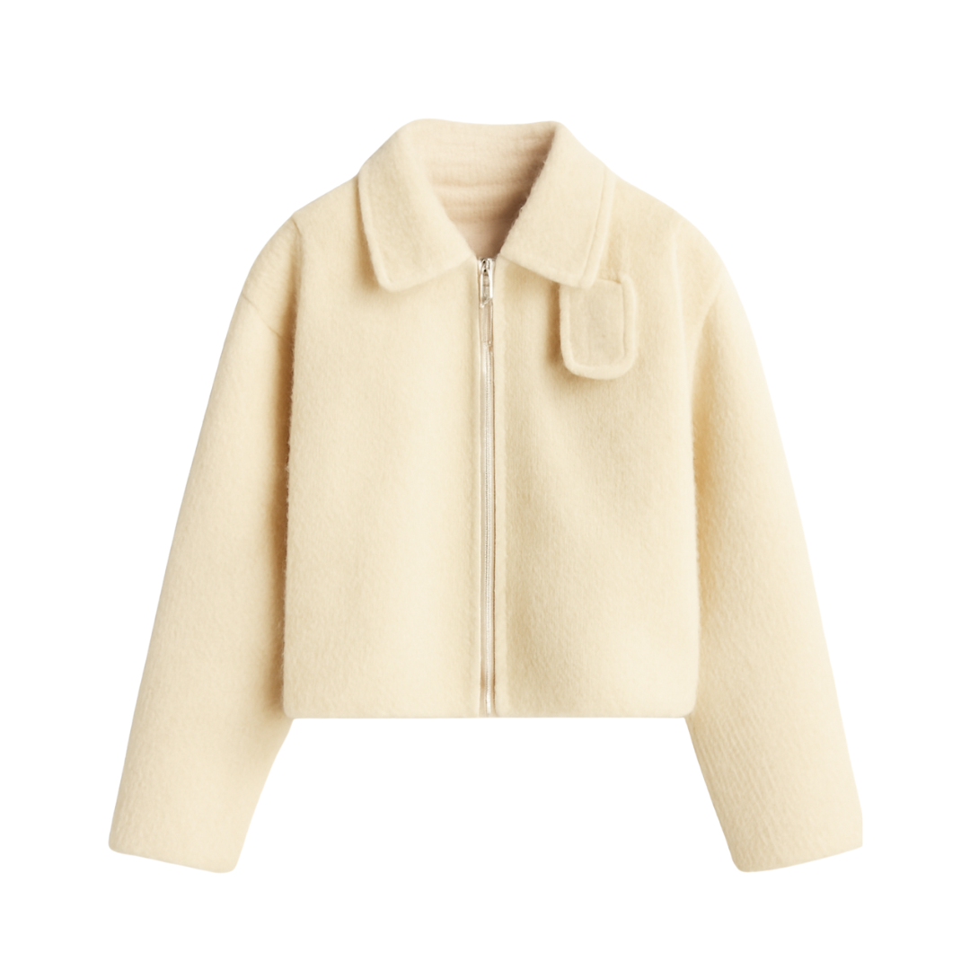 Wool Winter Jacket Lamb Short Warm Thickened Autumn