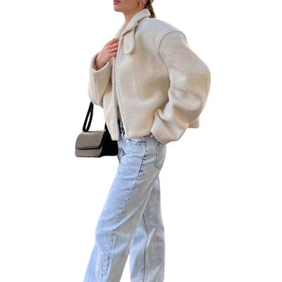 Wool Winter Jacket Lamb Short Warm Thickened Autumn