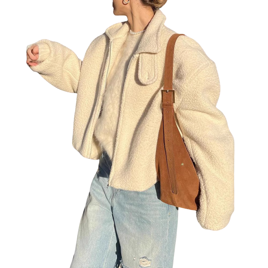 Wool Winter Jacket Lamb Short Warm Thickened Autumn