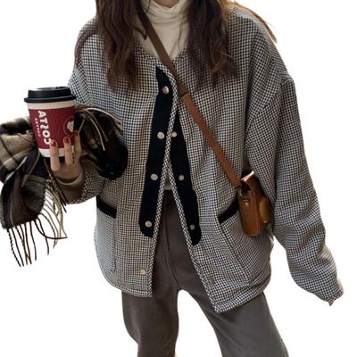 Wool Winter Jacket Lamb on Both sides short Thick Warm Cotton