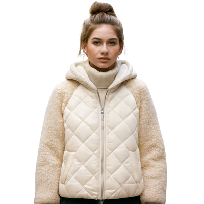 Wool Winter Jacket Loose Lamb Cotton