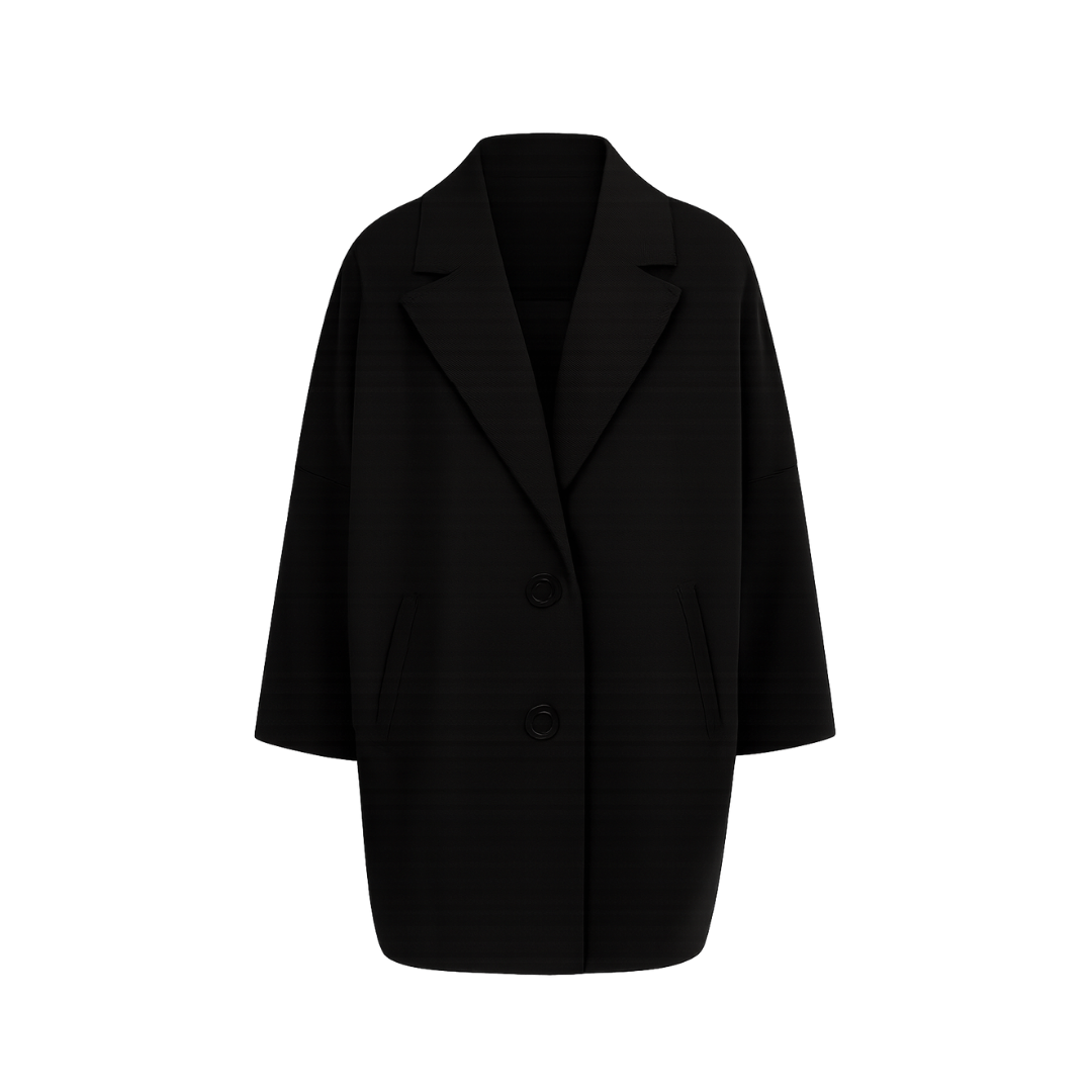 Wool Winter Jacket Plus size Long Warm Elegant Vintage