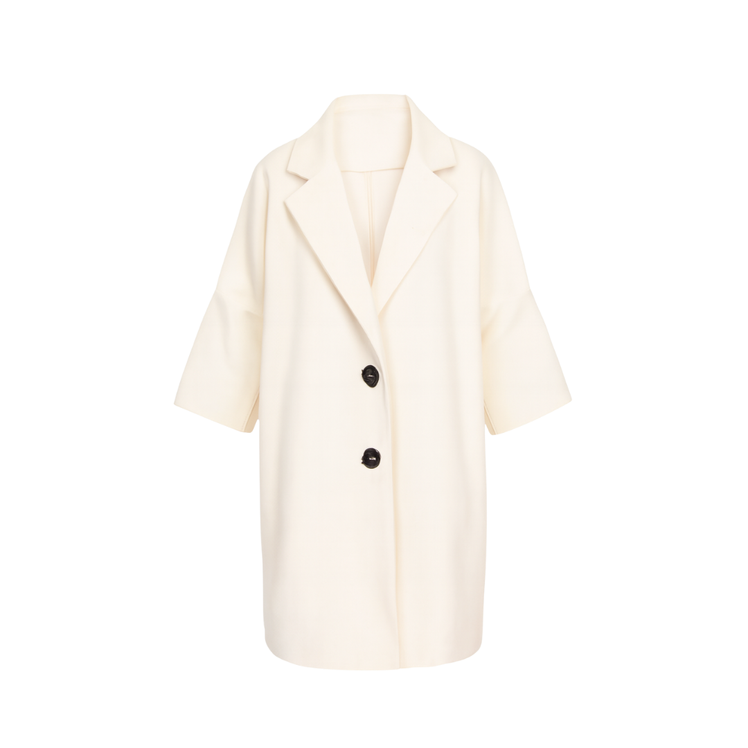 Wool Winter Jacket Plus size Long Warm Elegant Vintage