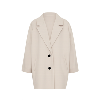 Wool Winter Jacket Plus size Long Warm Elegant Vintage