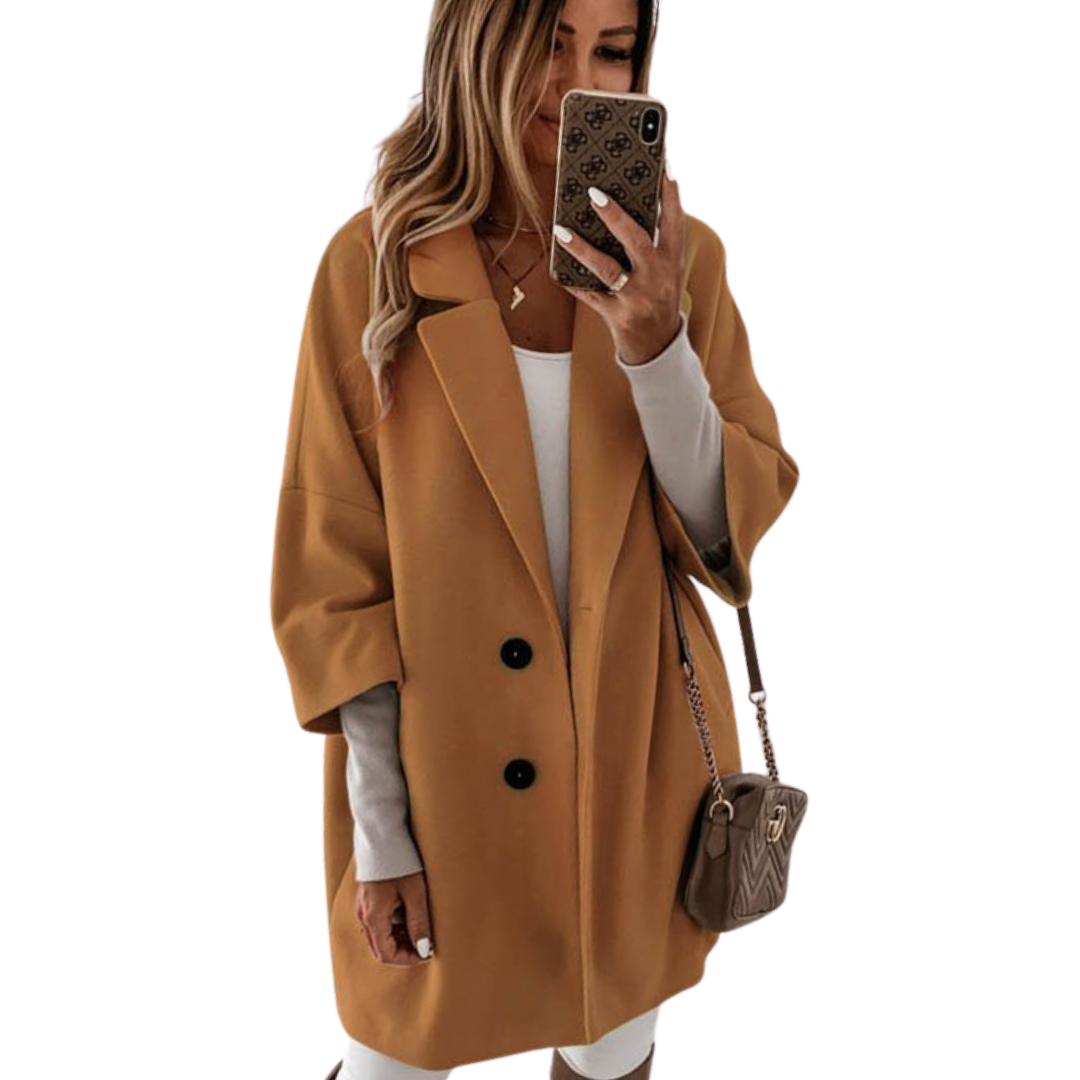 Wool Winter Jacket Plus size Long Warm Elegant Vintage