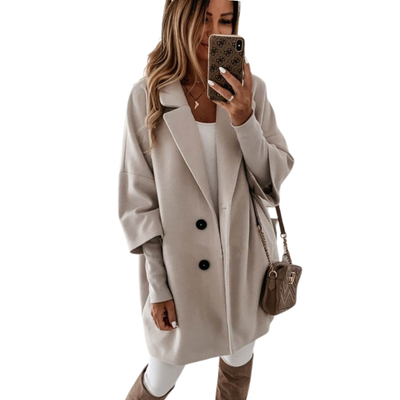 Wool Winter Jacket Plus size Long Warm Elegant Vintage