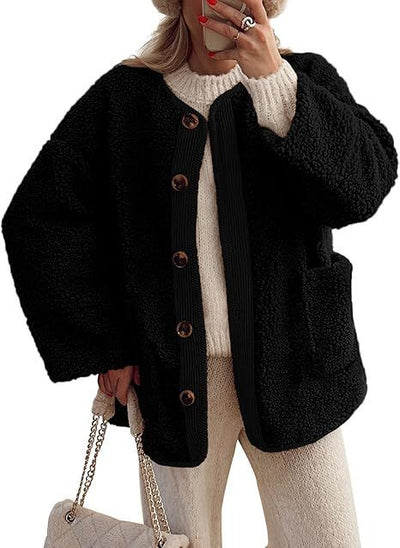 Warm Winter Jacket for women Collarless