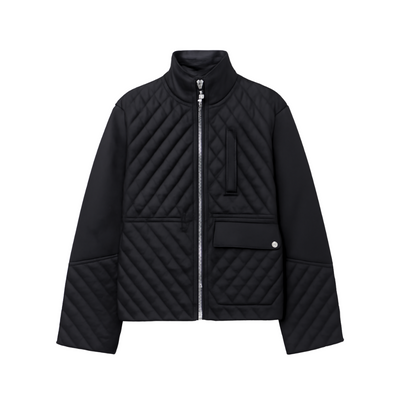 Winter Jacket Black Nordic Style New zipper