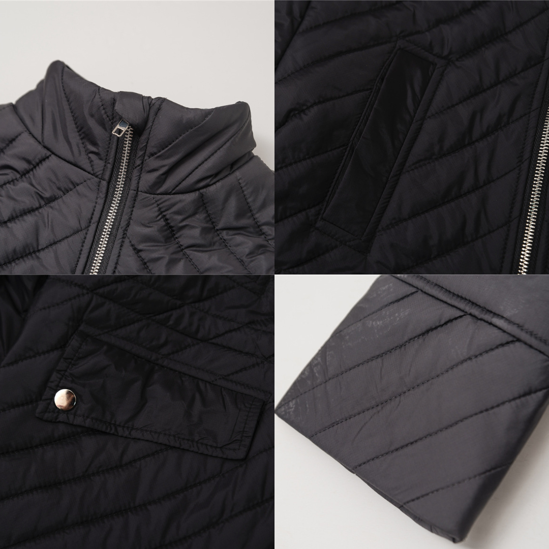 Winter Jacket Black Nordic Style New zipper