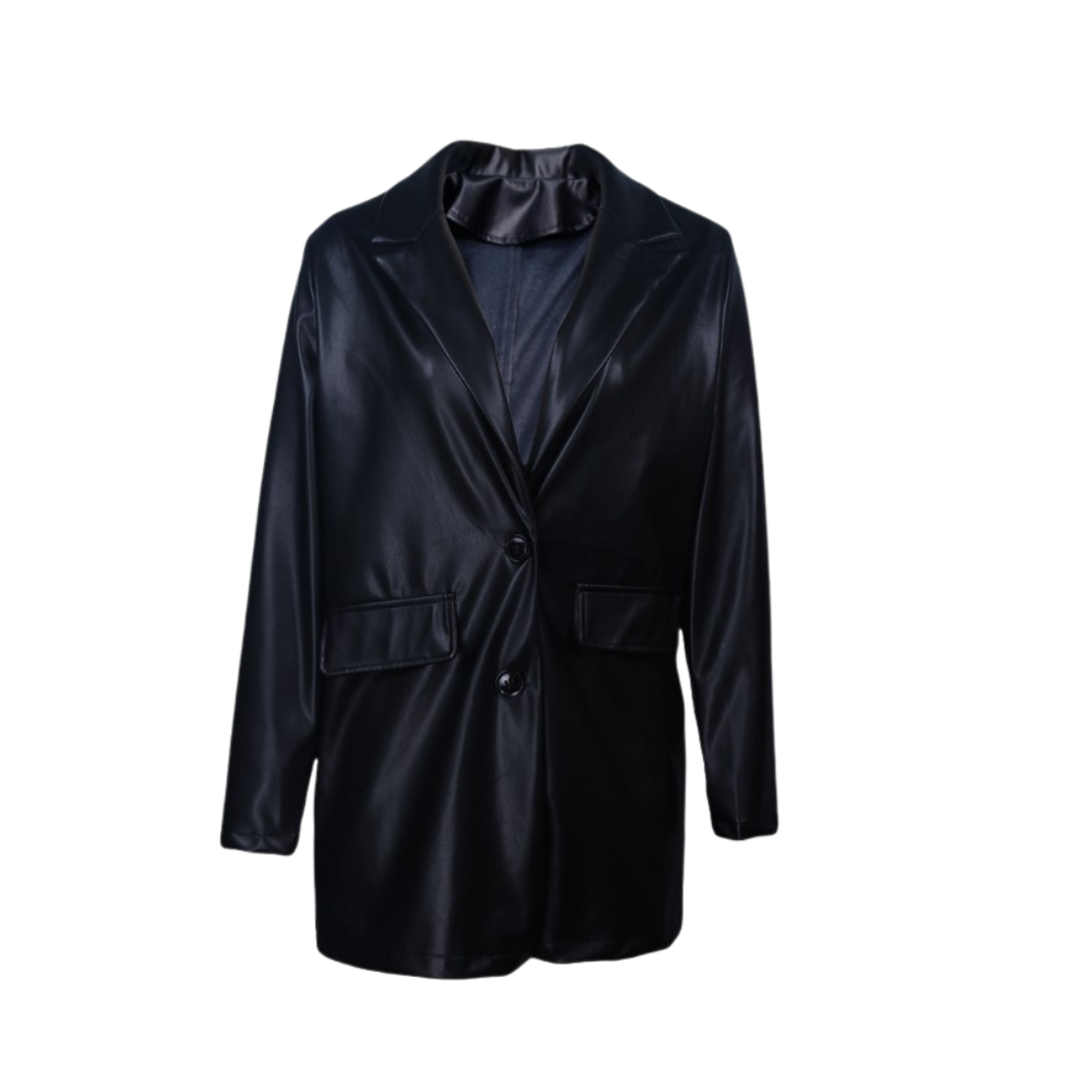 Fashion Winter Jacket Suit Collar Leather