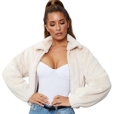 Fashion Winter Jacket Sexy Blouse Casual Long-sleeved