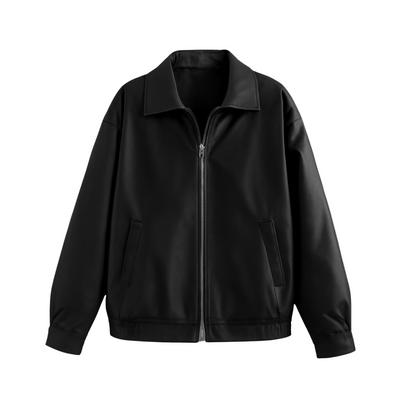 Fashion Winter Jacket Oversized Biker's Leather
