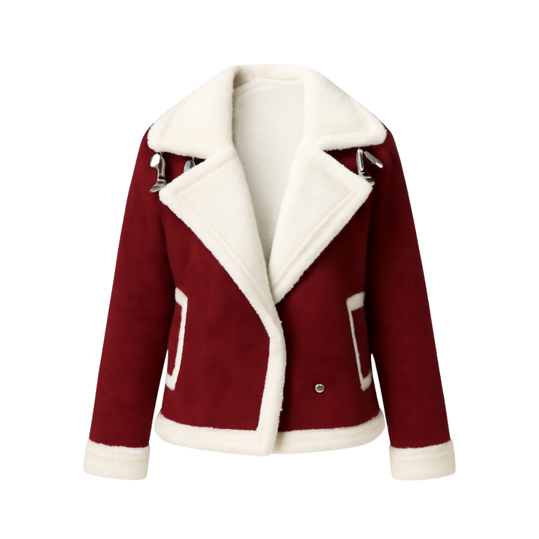 Fashion Winter Jacket Polo Collar casual