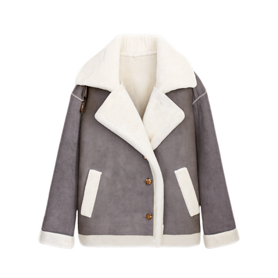 Fashion Winter Jacket Polo Collar casual