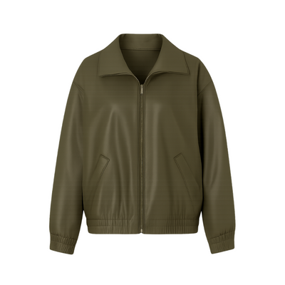 Fashion Winter Jacket Oversized Biker's Leather