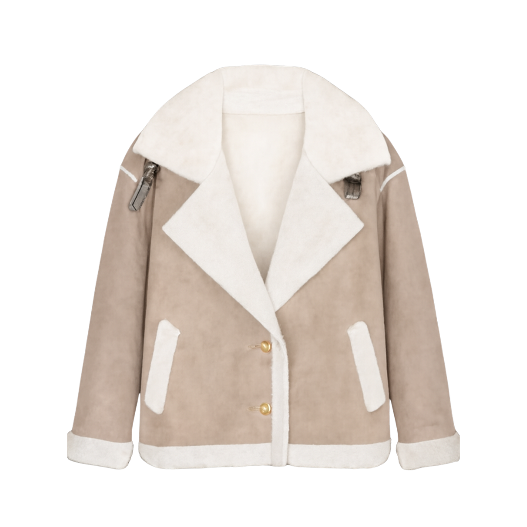 Fashion Winter Jacket Polo Collar casual