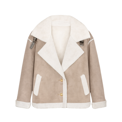 Fashion Winter Jacket Polo Collar casual