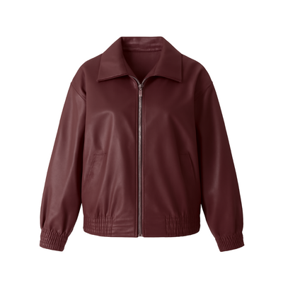 Fashion Winter Jacket Oversized Biker's Leather