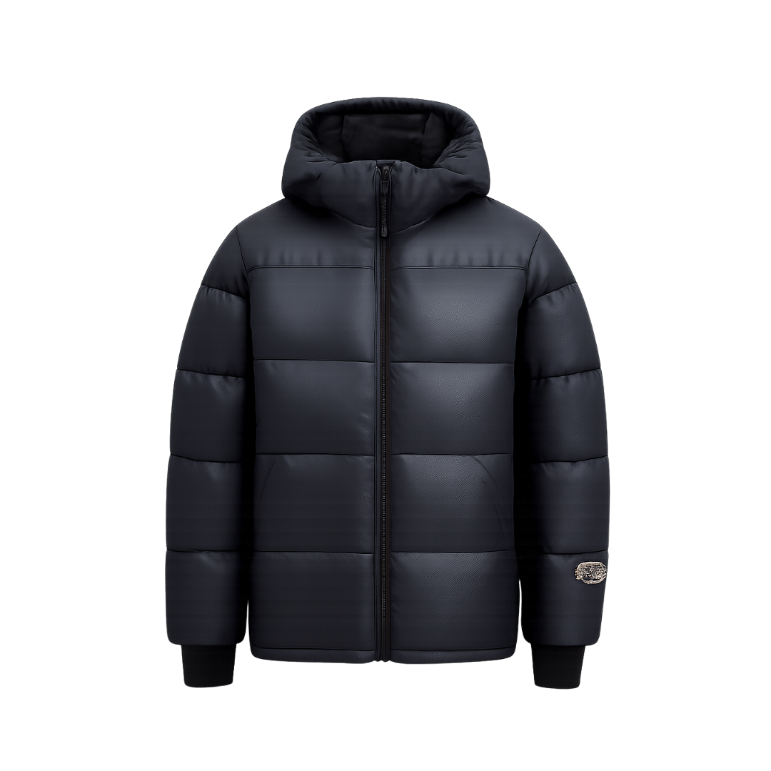 Winter Jacket black Gold Down Couple Style