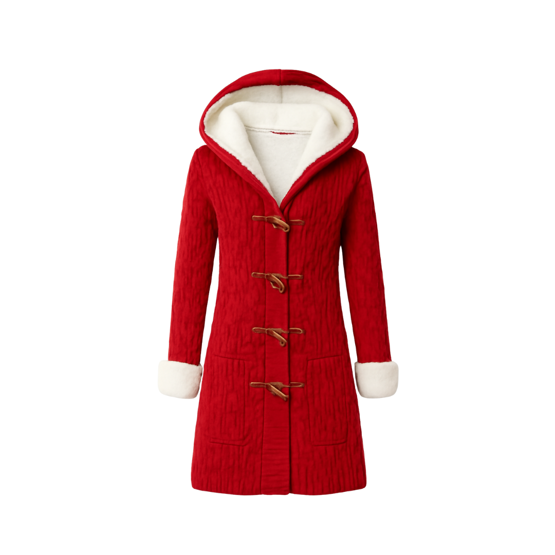 Winter Jacket Long With Hood and fleece sweater long sleeves